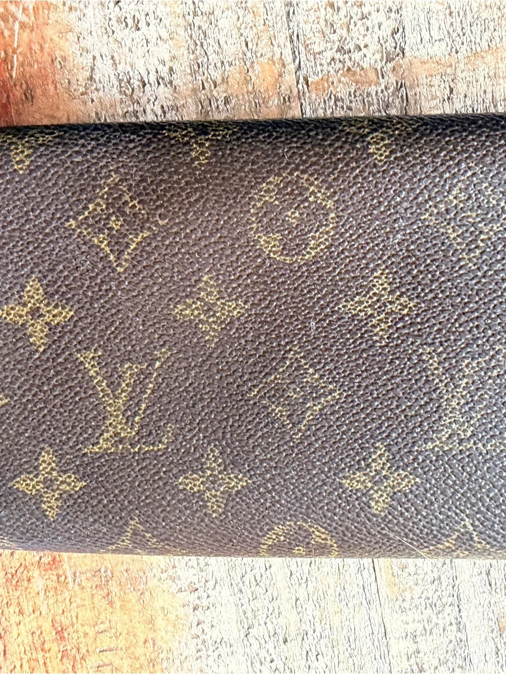 Louis Vuitton Monogram Canvas Strap in Dark Brown with Gold Motif
